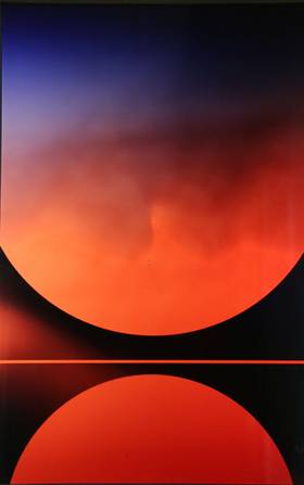 Ada Isensee: Sehnsucht zwischen Himmel und Erde, 2009, (38,5 x 39 cm)